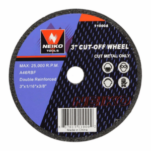 CUTTING DISC 3IN X 1/16 METAL NEIKO