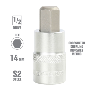 SOCKET HEX BIT 14MM X 3/8"DR OEM