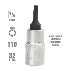 SOCKET TORX T10 X 1/4DR
