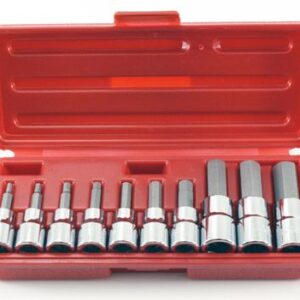SOCKET SET HEX BIT 10PC MET C.H